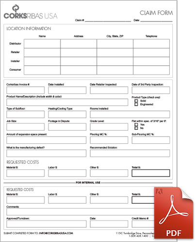 claim form